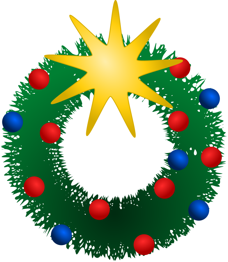 Christmas Hat Free Festive Wreath - Holiday Clipart Christmas (783x900)