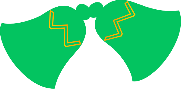 Green Jingle Bells Clip Art - Green Jingle Bells (600x295)