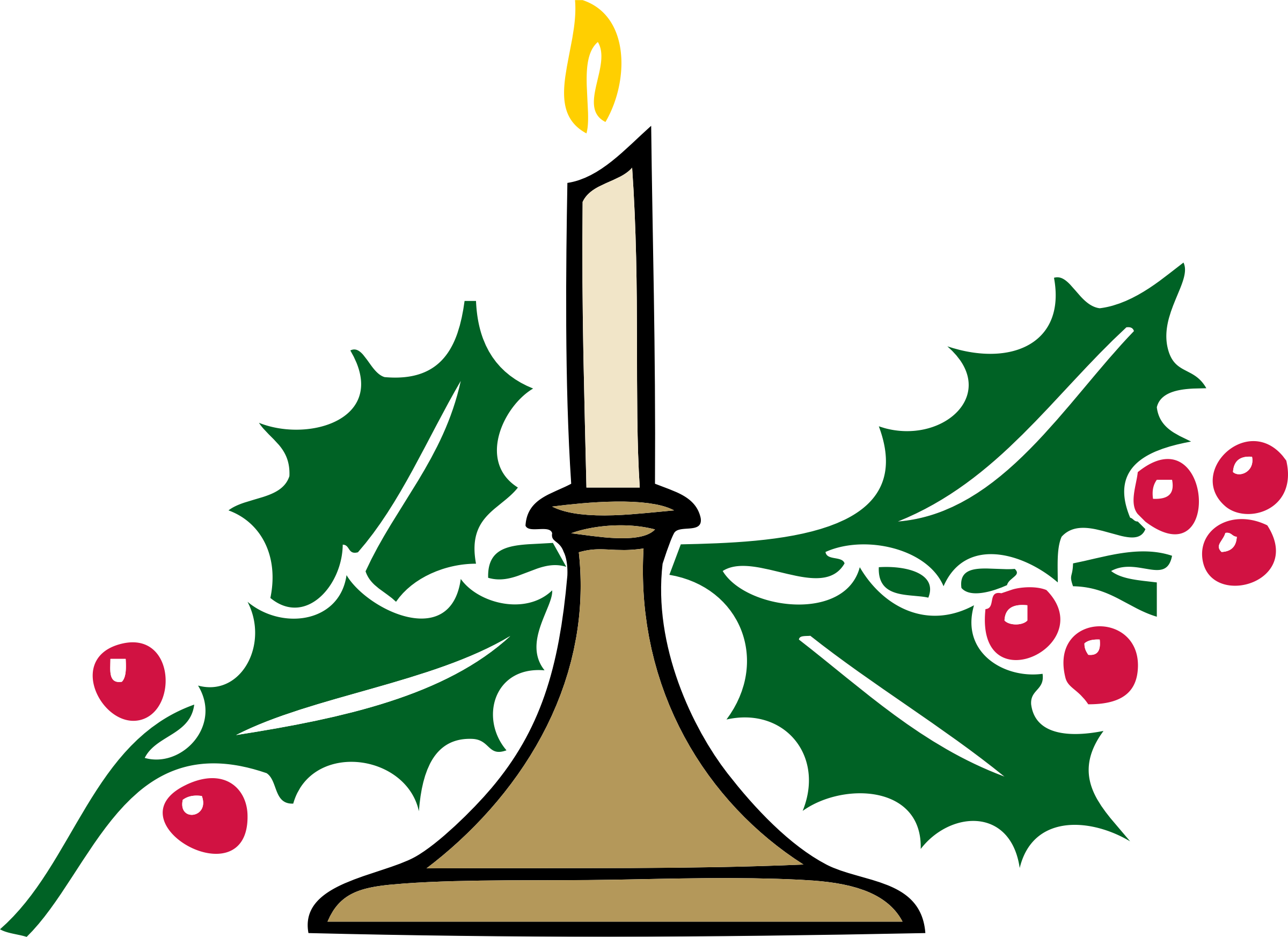 Clipart - Church Christmas Clip Art (2400x1746)