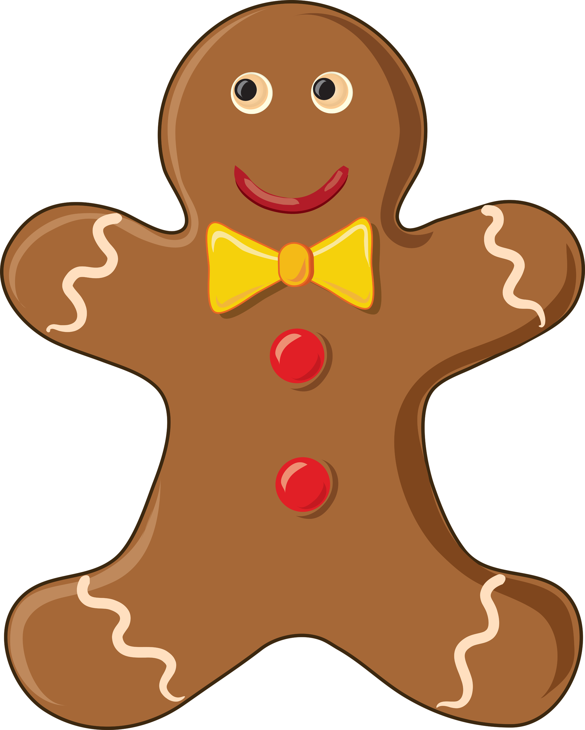 Gingerbread Man Free Content Biscuits Clip Art - Gingerbread Man Cookie Clipart (2000x2494)