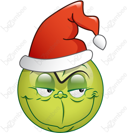 Christmas The Grinch Clip Art - Emoji Christmas Clip Art (512x512)