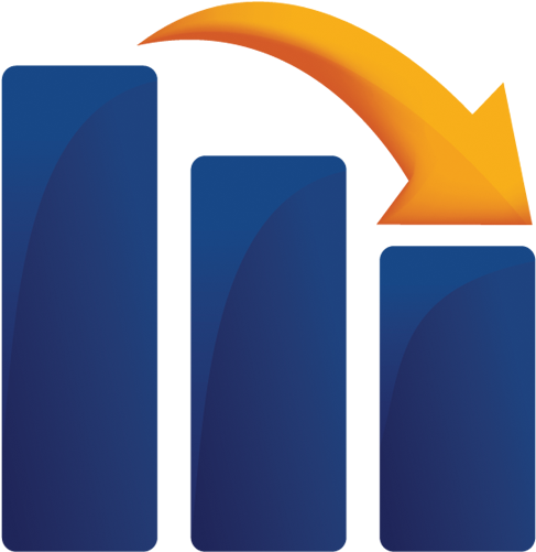 Bar Chart Icon - Decrease Chart Icon (512x512)