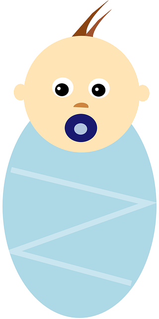 Baby With No Hair Cartoon (640x1280)