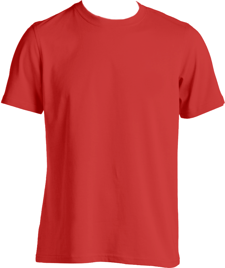 Custom T-shirt Mens Red - Red T Shirt Template Png (783x931)
