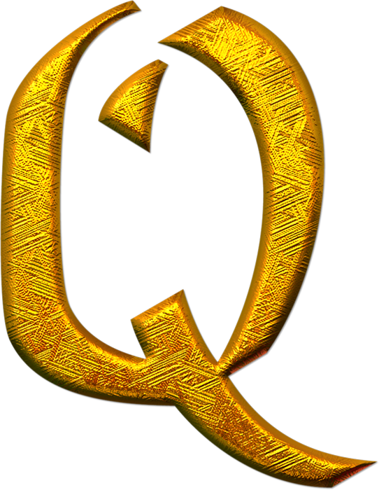 Alfabeto Chino Dorado - Letras Doradas Png Q (542x700)