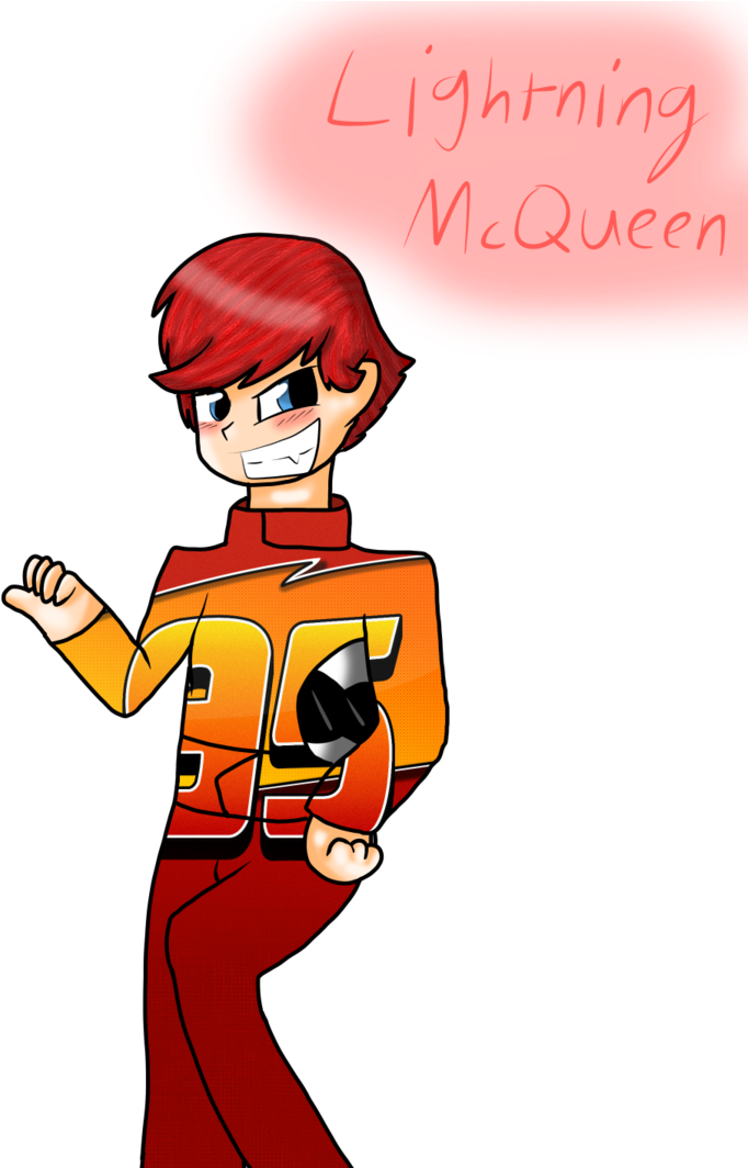 Lightning Mcqueen As A Human By Kivee20 - Cartoon (752x1063)