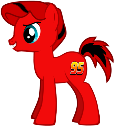 Lightning Mcqueen Pony Code And Number By Favoriteartman - Art (1010x791)