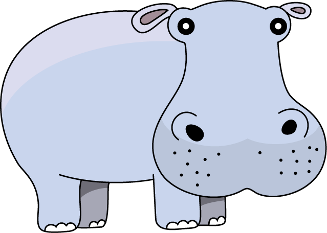 Hippo Clipart - - Hippo Clipart - (639x456)
