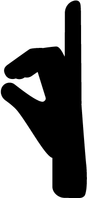 Hand Fingers Posture From Side View Vector - Scalable Vector Graphics (400x400)