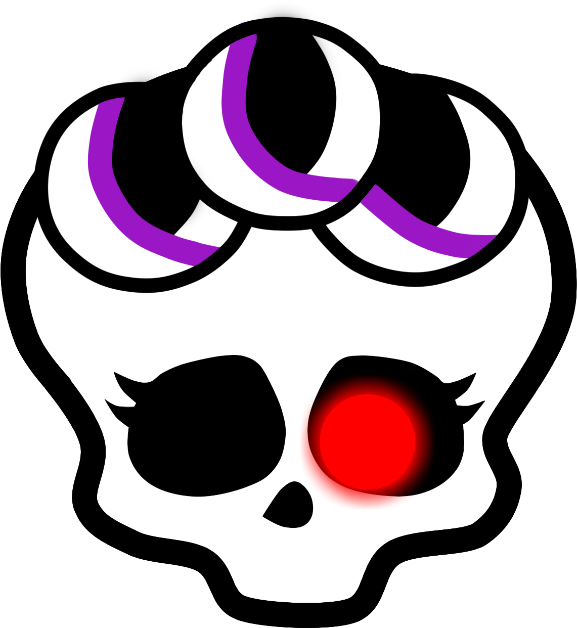 She Can Make People Fall Asleep Immediately By Touching - Monster High Skull Coloring Pages (1317x1336)