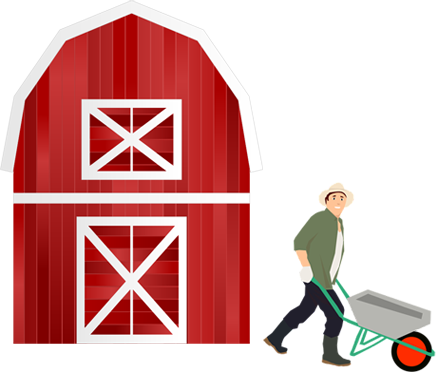 I Took The Drum Out Of The Turner - Barn On Transparent Background (436x372)