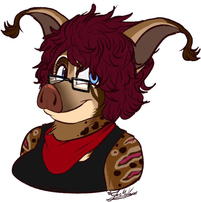 Julie The Red River Hog~ By Scottishredwolf - Cartoon (894x893)