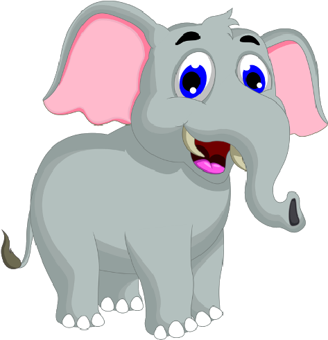 Pin Baby Elephant Clipart - Cartoon Elephants (500x500)