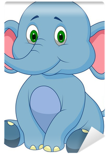 Cute Baby Elephant Cartoon (400x400)