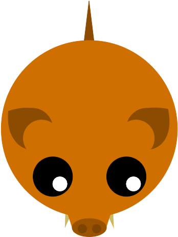 Artisticred River Hog - Cartoon (500x500)
