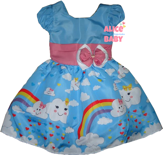 Clique - Vestido Tematico Chuva De Amor (669x627)