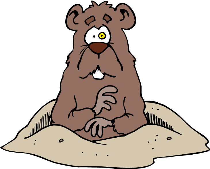 Free Groundhog Clipart - Much Wood Can A Woodchuck Chuck If (750x606)