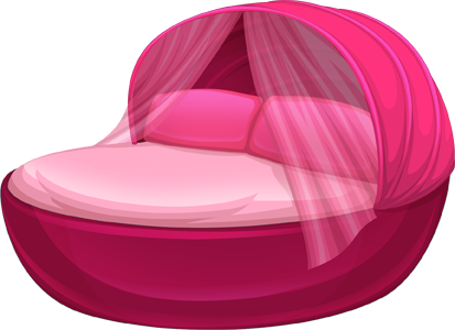 Bed Clipart Transparent - Dog Bed Clipart Png (413x300)