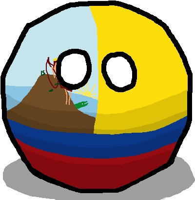 American Confederation Of Venezuela Confederación Americana - Montenegro Countryball (500x500)