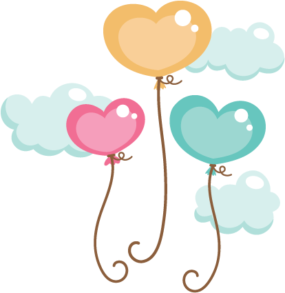 Heart Balloon Svg File - Balões De Aquarela (500x500)