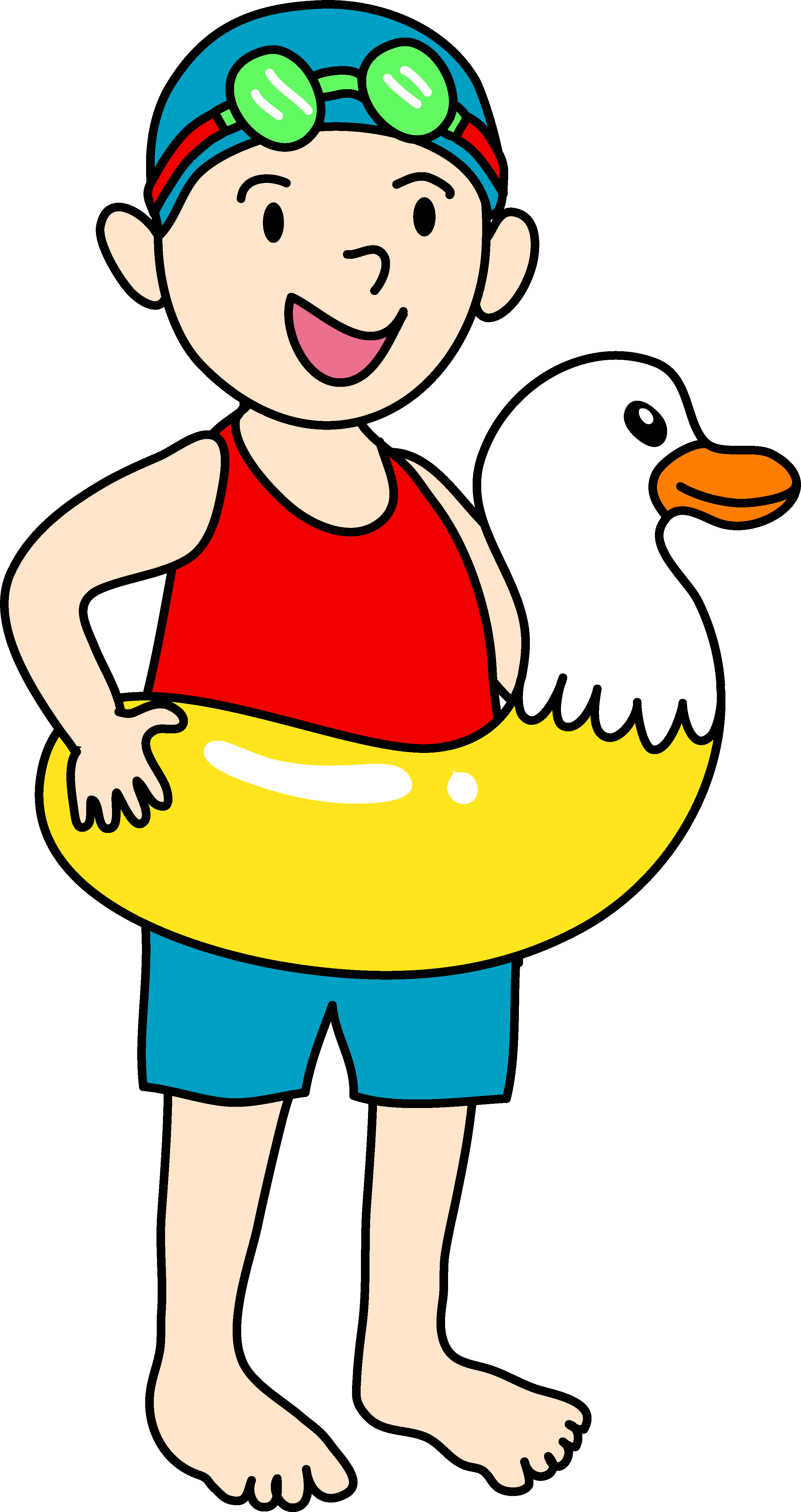 Swimming Cliparts Transparent - Clip Art (2703x5101)