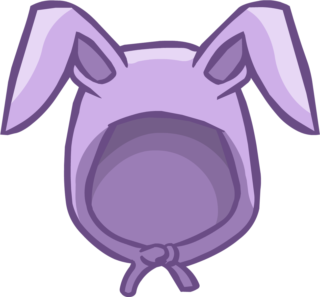 Lavender Bunny Ears - Bunny Ears Clothing Clipart (1300x1181)
