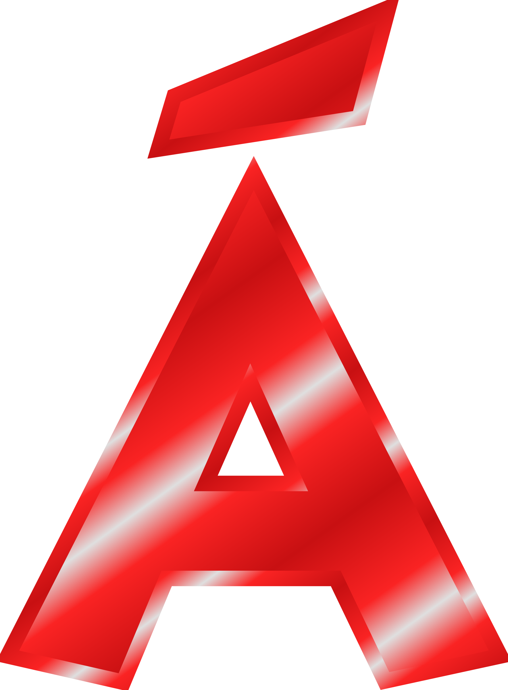 Red Letter - Letter A Clip Art (1768x2400)