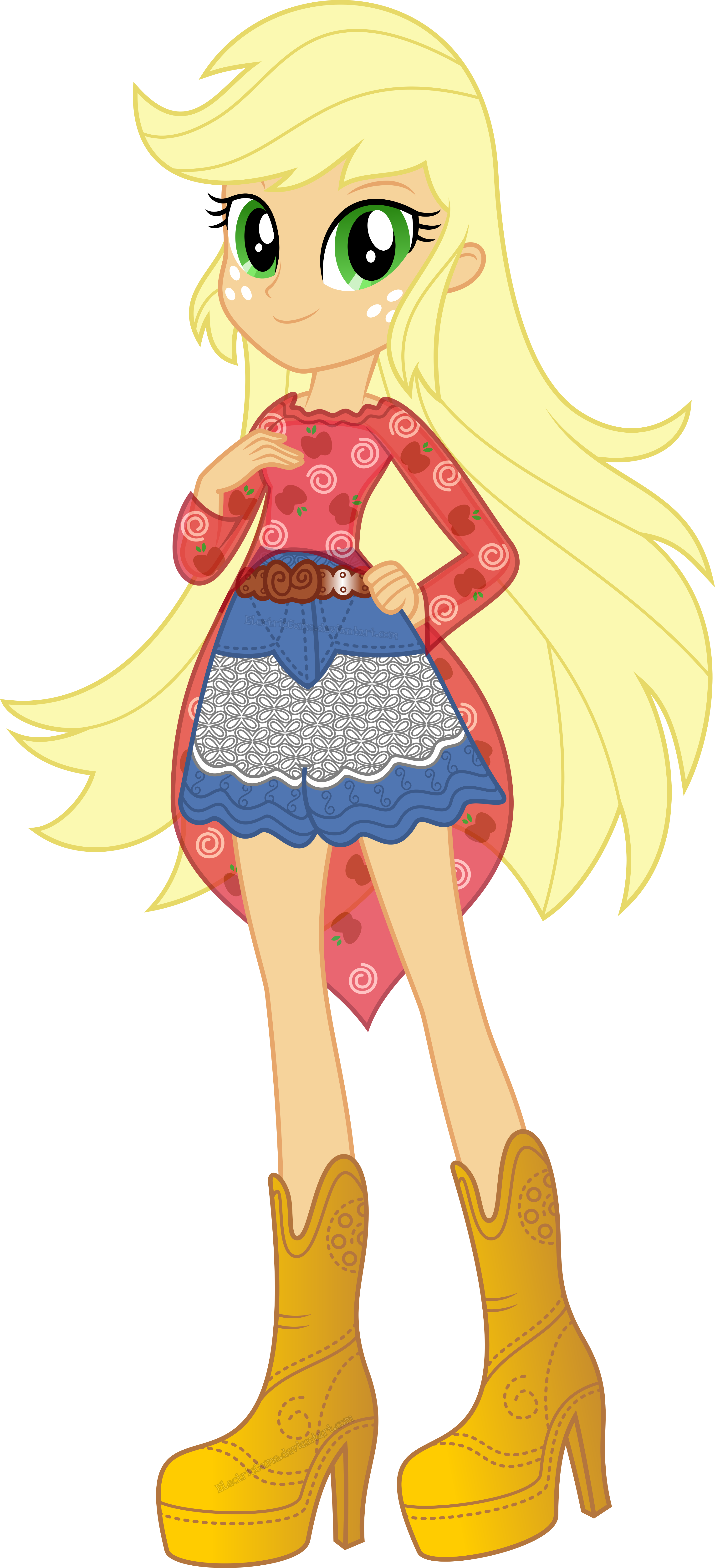 Absurd Res, Alternate Hairstyle, Applejack, Artist - Mlp Eg Applejack Loe (3000x6582)