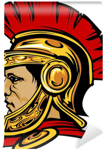 Spartan Trojan With Helmet Mascot Vector Image Wall - Trojan Helmet (400x400)