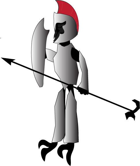 The Beast Inside Combat Troy Is A Trojan Warrior - Illustration (486x577)