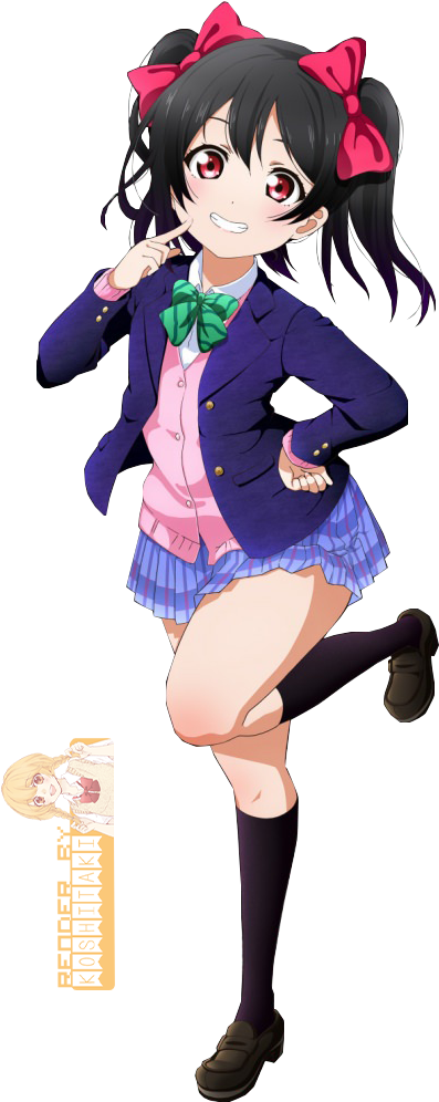 Nico Render By Yoonafandom On Deviantart - Love Live Nico Render (673x1024)