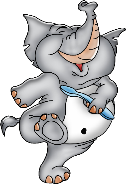 Funny Cartoon Elephant Clipart 5 - Elephant Funny Cartoon (600x600)