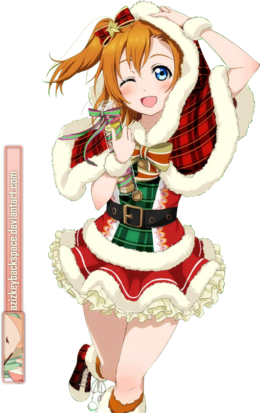 Azizkeybackspace 62 2 - Love Live Kousaka Honoka Christmas Dresses Cosplay (640x901)