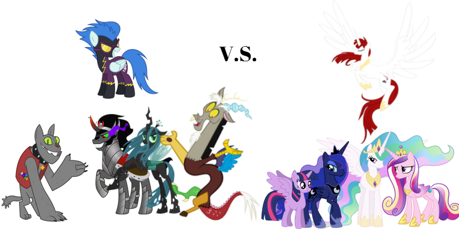 Good Vs Evil By Rarityfashionista1 - Cartoon (920x468)