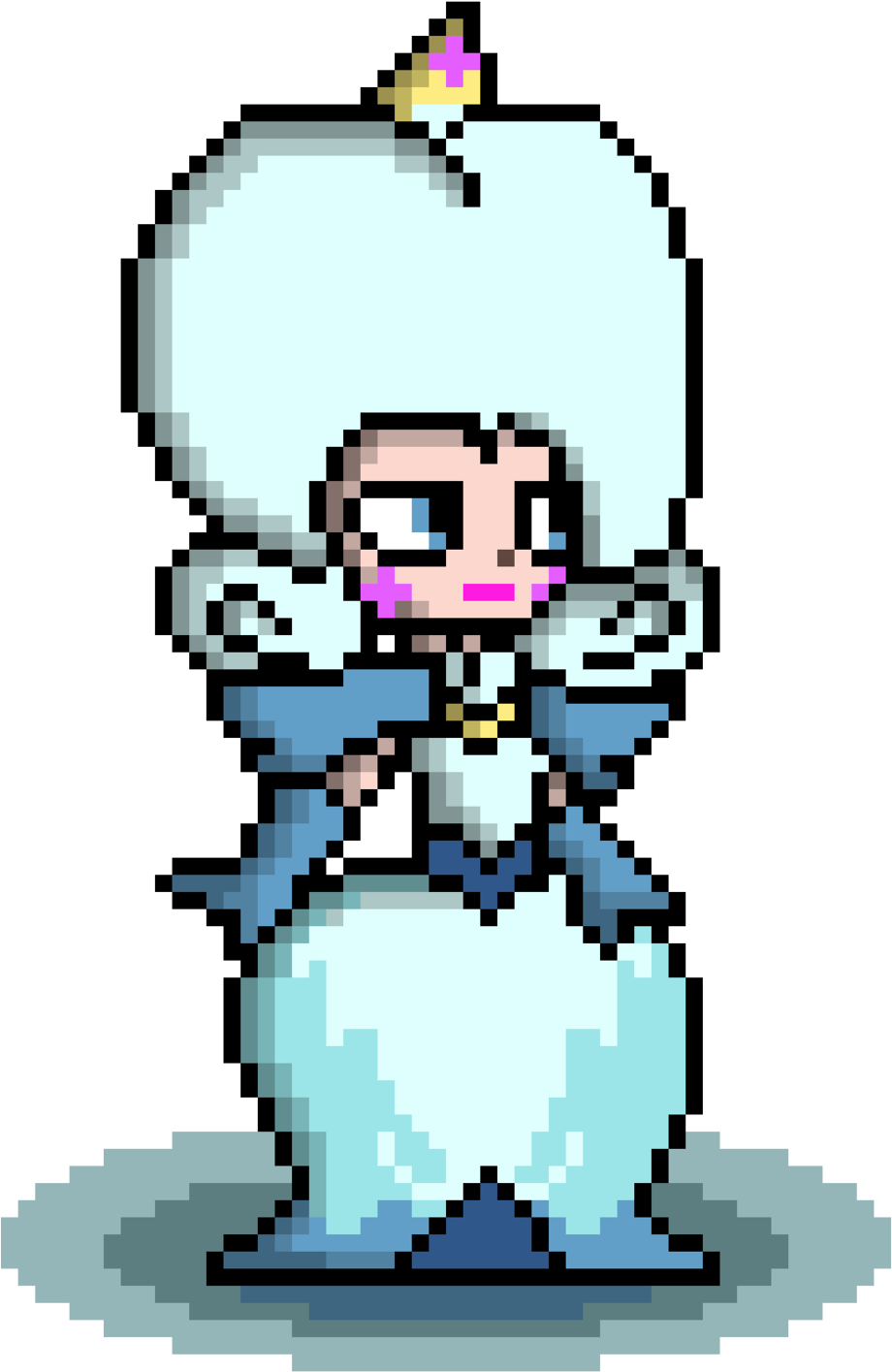 Star Vs The Forces Of Evil Moon Sprite By Cabbt - Pixel Art Star Vs Las Fuerzas Del Mal (1024x1554)