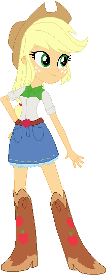 Applejack By My Little Pony Equestria Girls - Equestria Girls Rainbow Rocks Applejack (261x564)
