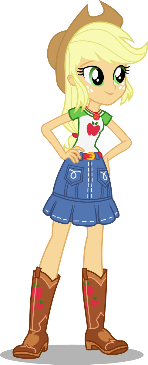 Eqg Shorts By Seahawk270 - Equestria Girls Shorts Applejack (488x1200)
