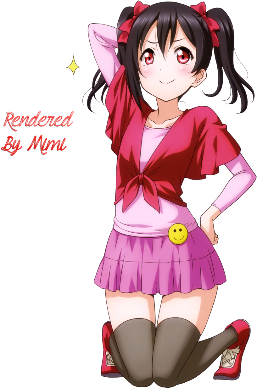 Meilichan15 14 1 Nico Yazawa Render By Kawaii Mimi - Nico Yazawa White Background (1024x1309)