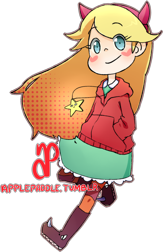 Star Vs The Forces Of Evil By Applepaddle - Cartoon (735x1087)