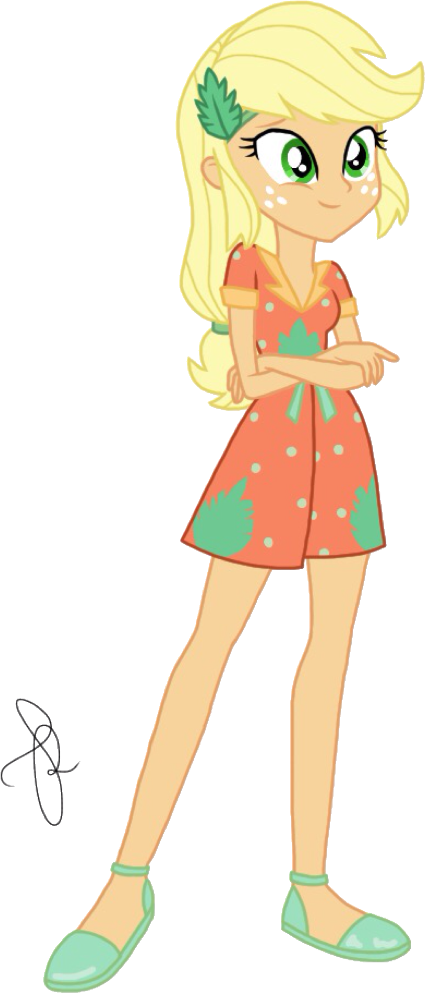 #1654136 - Applejack, Artist - Ilaria122, Artist - - Mlp Ilaria Applejack (927x2048)