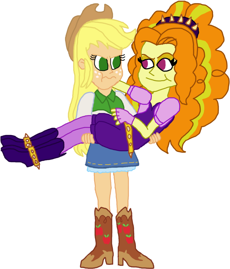 Adagio Dazzle, Applejack, Artist - My Little Pony: Friendship Is Magic (774x1032)