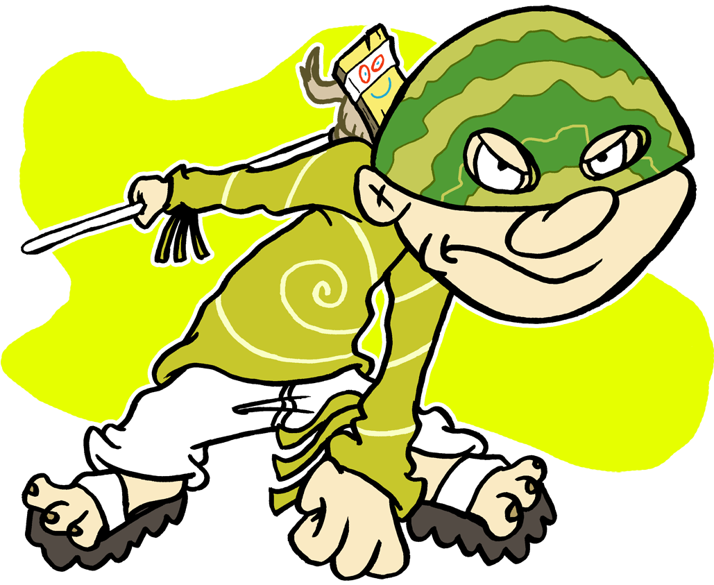 Captain Melonhead - Cartoon (1119x885)