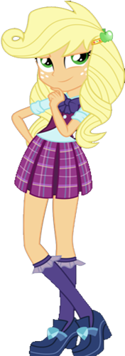 Alternate Universe, Applejack, Artist - Mlp Eg Au Sugarcoat (250x500)