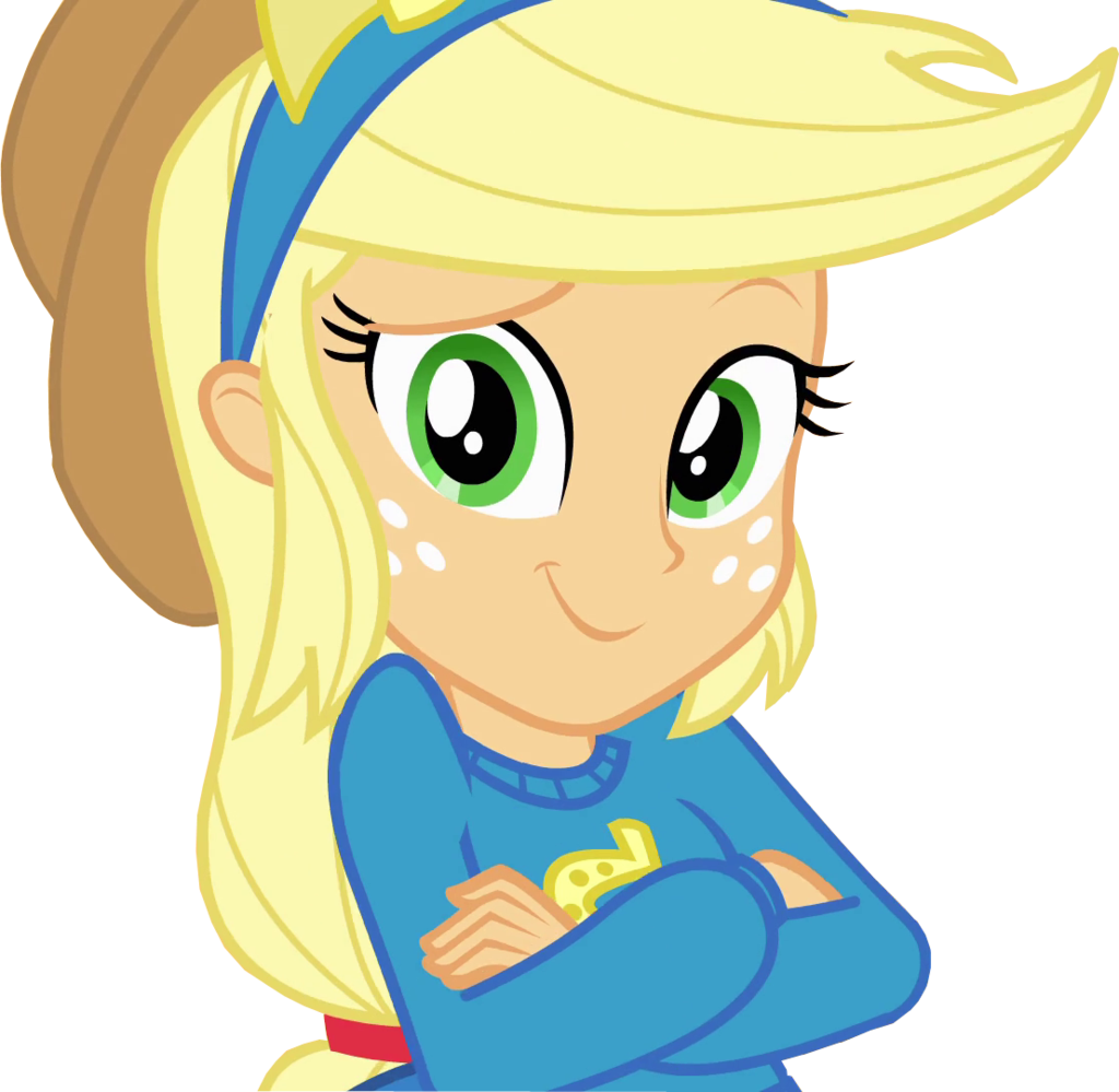 Applejack Equestria Girls Vector By Belen02 Applejack - Animal Crossing New Leaf Hair Guide Blonde (1024x999)