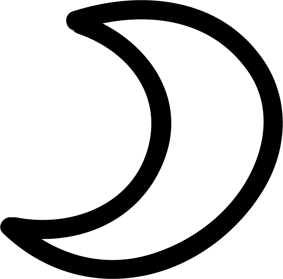 Moon Phase Hand Drawn Outline Comments - Hand Drawn Moon Icon (982x970)