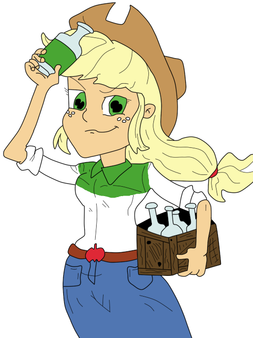 Applejack Equestria Girls Render By Mastersoulsilver - Cartoon (513x686)