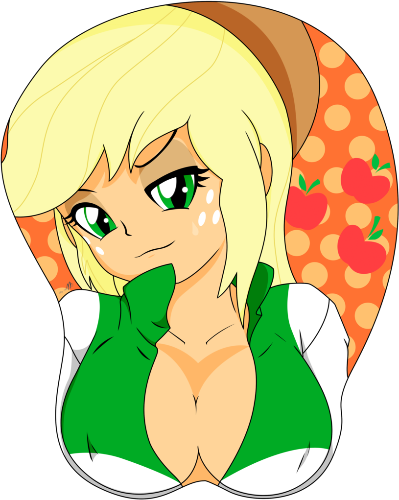 Kirrol, Breasts, Busty Applejack, Cleavage, Clothes, - Applejack Breasts (900x1200)