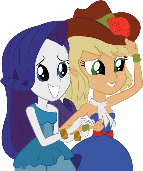 Stormythebrony, Equestria Girls, Rarity, Safe - Applejack And Rarity Equestria Girls (612x792)