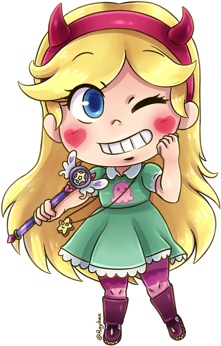 Rayhak ~art~ On Twitter - Star Butterfly Chibi (800x1200)