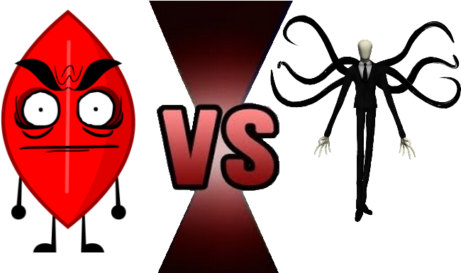 Evil Leafy Versus Slenderman By Brownpen0 - Leafy Vs Evil Leafy (702x384)